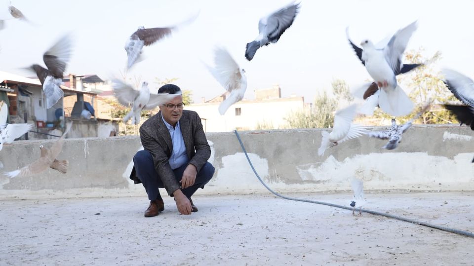 Başkan Öküzcüoğlu, barışa güvercin uçurdu