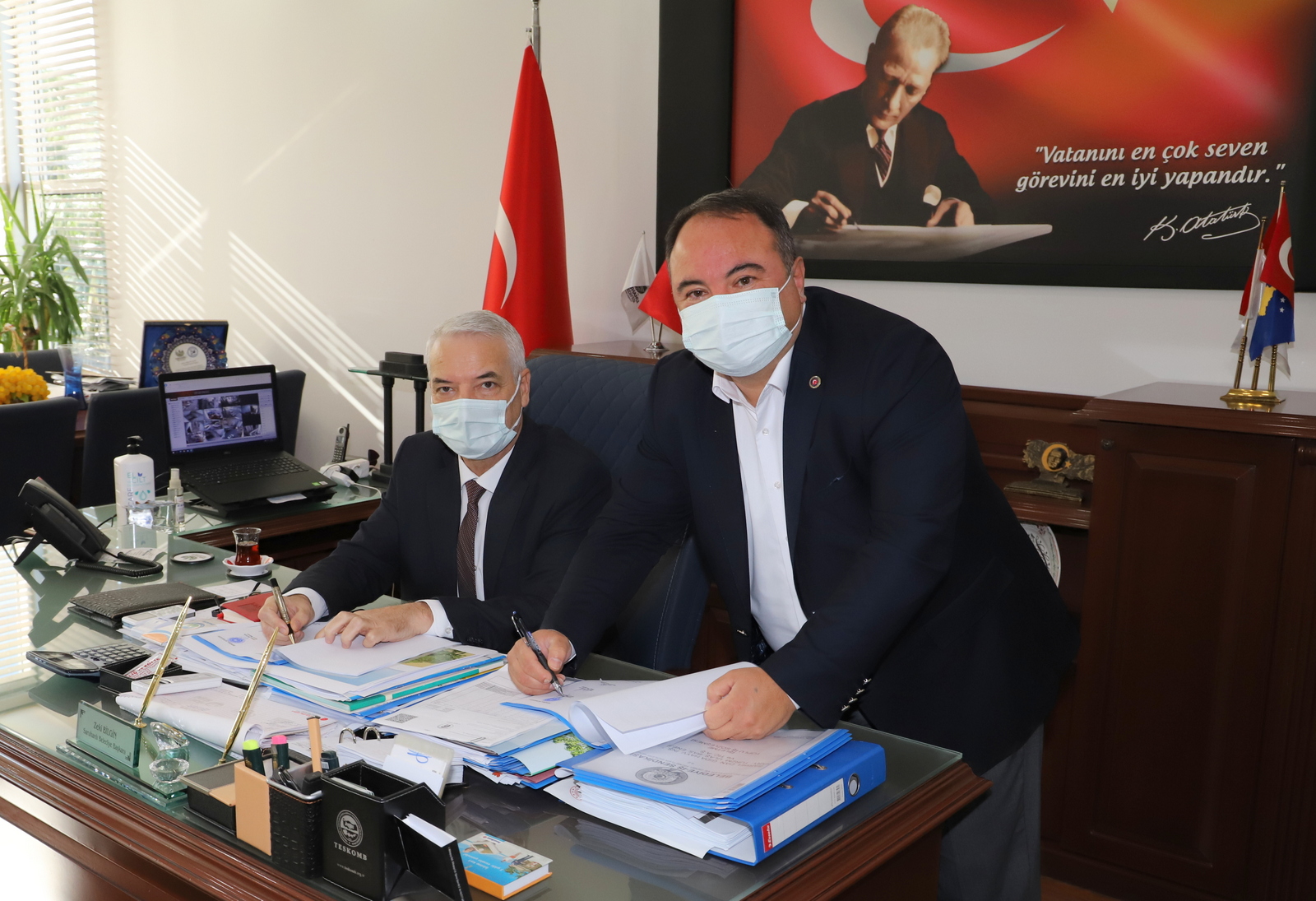 Saruhanlı belediyesinde işçileri sevindiren sözleşme