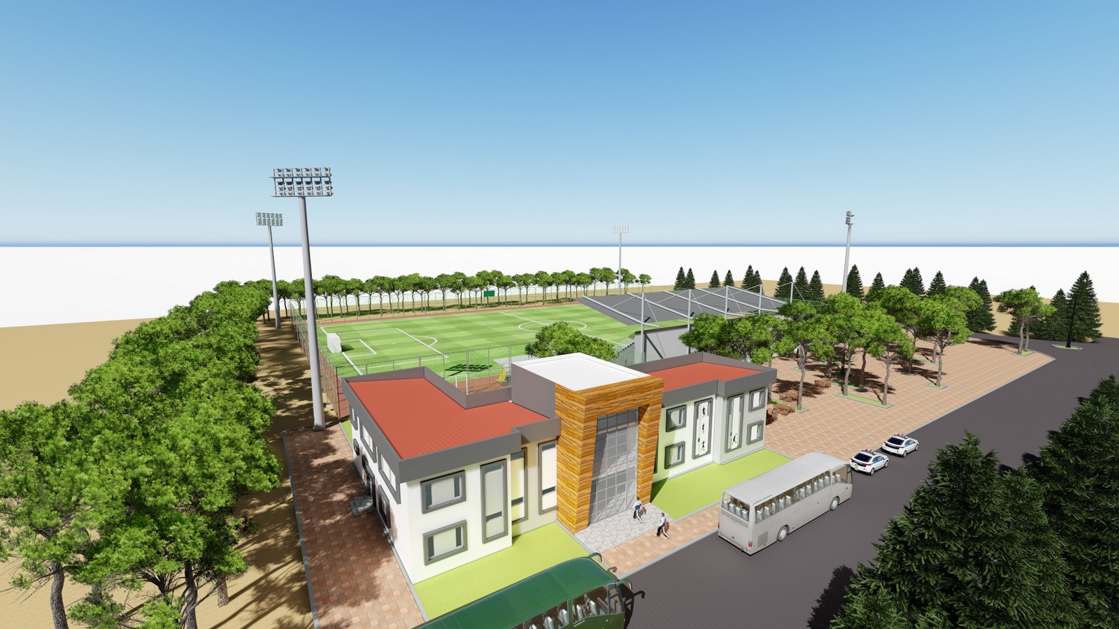 Ali ziya parlar stadı komplekse dönüşüyor.