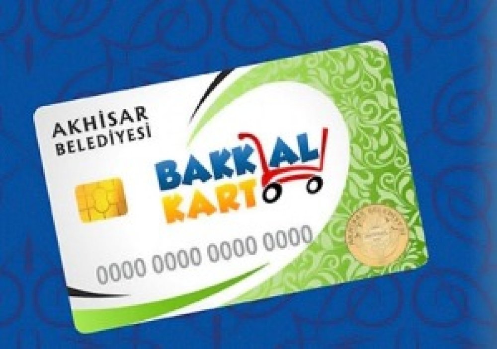 Akhisar'da dar gelirli vatandaşa 'Bakkal Kart' uygulaması