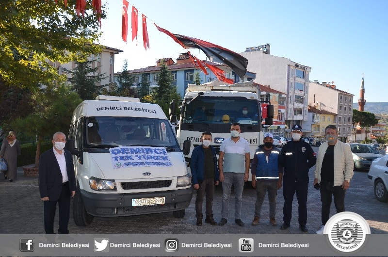 Demirci'den İzmir'e yardım köprüsü