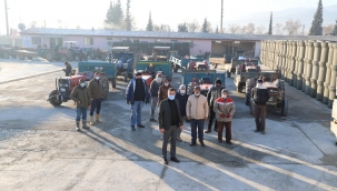 Alaşehir belediyesi 3500 bağ direği dağıtımına başladı.