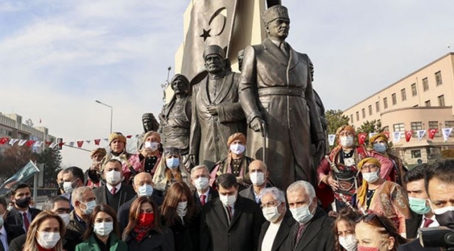 Atatürk'ün anısına yapılan "27 Aralık Kızılca Gün Anıtı" açıldı