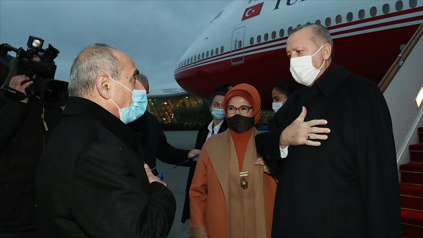 Cumhurbaşkanı Erdoğan Azerbaycan'da