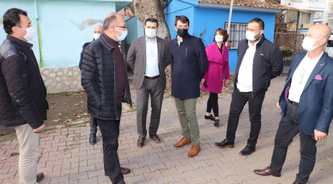 Başkan Akın yeni projeler için yer tespiti yaptı