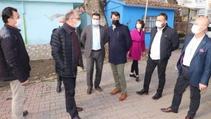 Başkan Akın yeni projeler için yer tespiti yaptı