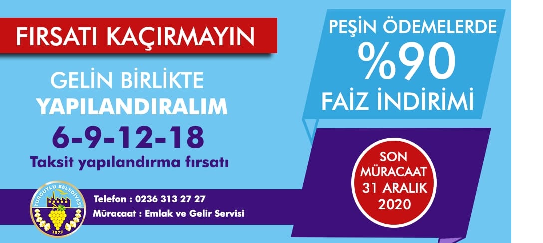 Belediyeden vatandaşlara borç yapılandırma kolaylığı