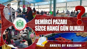Demirci'de pazar Anket sonuçlandı