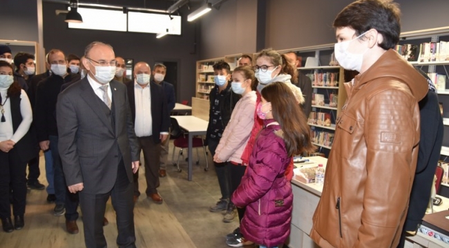 Dr. İbrahim Türek ilçe halk kütüphanesi açıldı