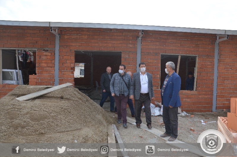 Demirci'de 14. çok amaçlı salon yapımına başlandı