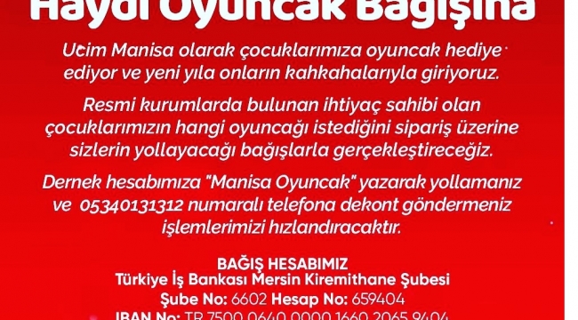 UCİM'den 'haydi Oyuncak Bağışına' kampanyası