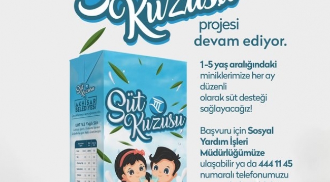Akhisar belediyesinin 'süt kuzusu' projesi sürüyor