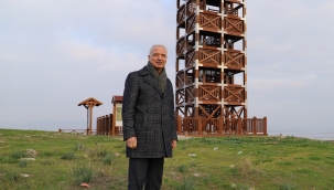 Başkan Bilgin kuş gözlem evinde 