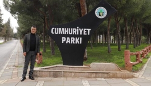 Başkan cumhuriyet parkını gezdi