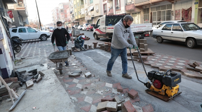 Bozulan yollara tamirat