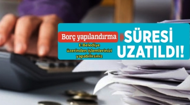 Demirci'de borç yapılandırma tarihi uzatıldı