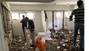 Demirci kapalı spor salonu yenileme yatırımı başladı