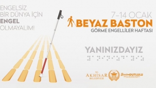 Dutlulu'dan beyaz baston görme engelliler haftası mesajı