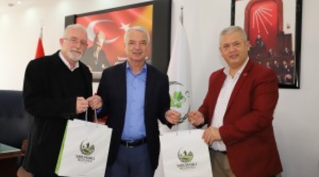 Makedonya göçmenleri derneğinden başkan Bilgin'e ziyaret