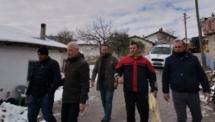 Saruhanlı'da kapanan yollar açıldı