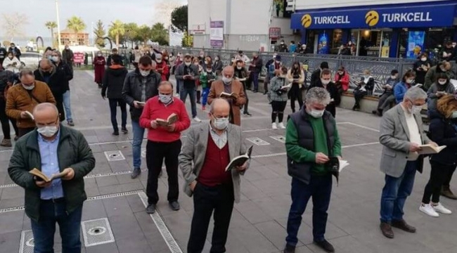 Siyanürlü altına karşı başlatılan okuma eyleminin 100. günüydü