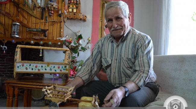 Ürettiği oyuncaklarla çocukları sevindiriyor