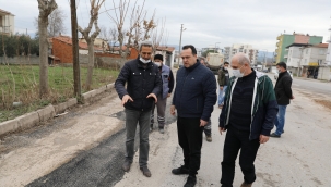 Yamalar yapıldı yollar tamir edildi