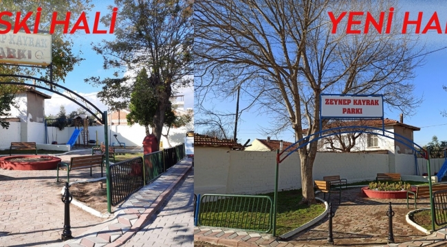 Zeynep Kayrak parkı yenilendi