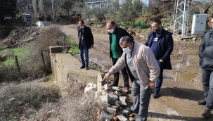 Akın'dan yağışlardan zarar gören mahallere ziyaret