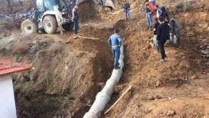 Alaşehirde mahallerde altyapı çalışması