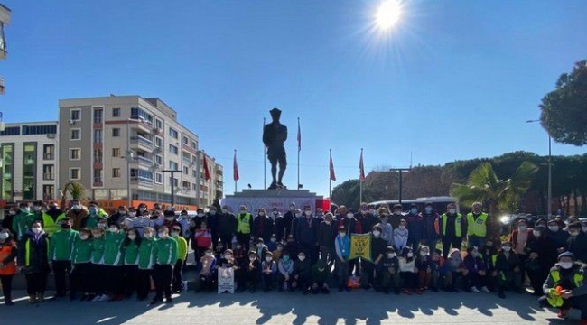 Beş ilçenin sporcuları yarıştı
