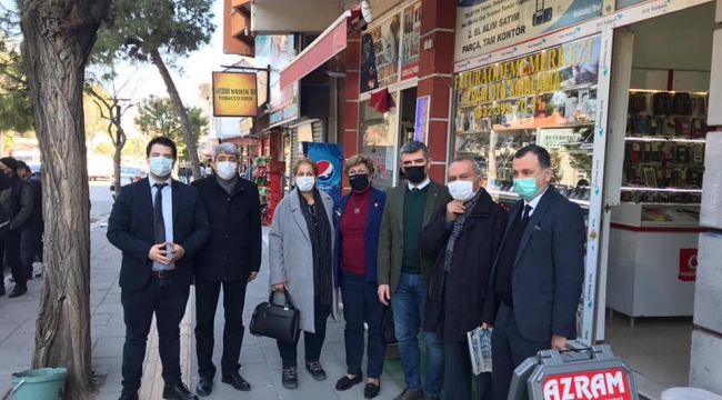 CHP Manisa il başkanı Balaban Soma'da 