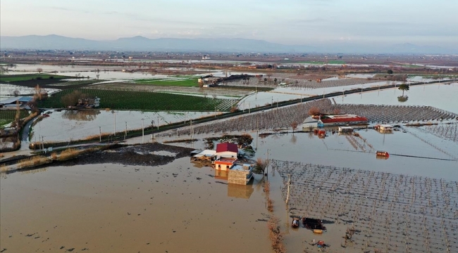 Gediz ovası sular altında