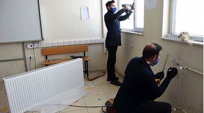 Köy okulları yüz-yüze eğitime hazırlanıyor