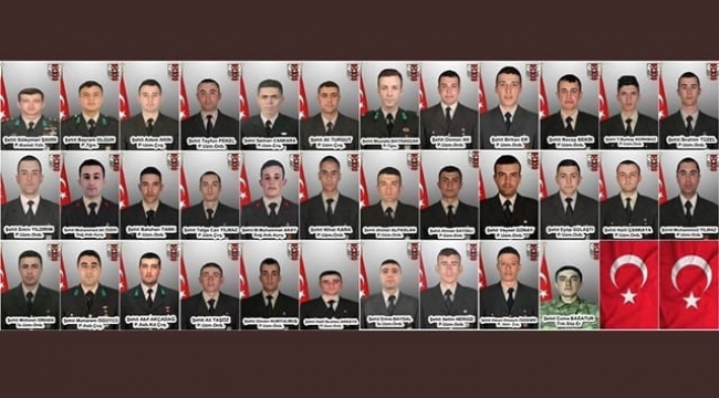 Şehitlerimizin ruhları şad olsun