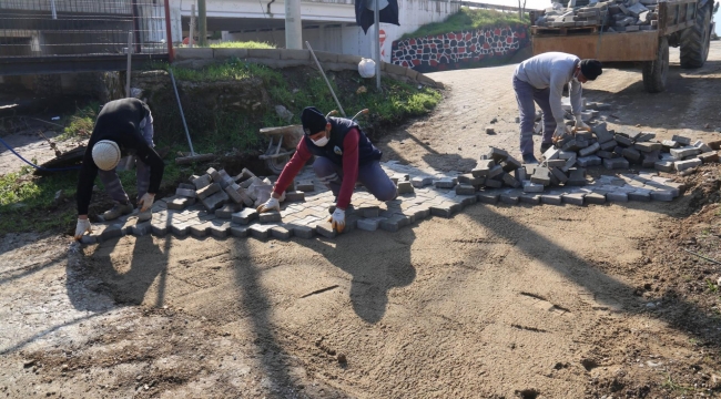 Yağışların beş mahallede yol açtığı hasarlar onarılıyor