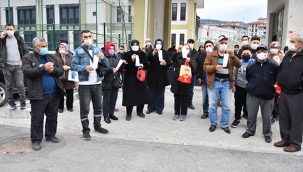 Akgedik'te doğal gaz faturaları vatandaşları sokağa döktü