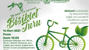 Akhisar'da TIP bayramında bisiklet turu