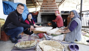 Başkan Öküzcüoğlu, ocak başı sıcak 'içlileri' ziyafeti.'