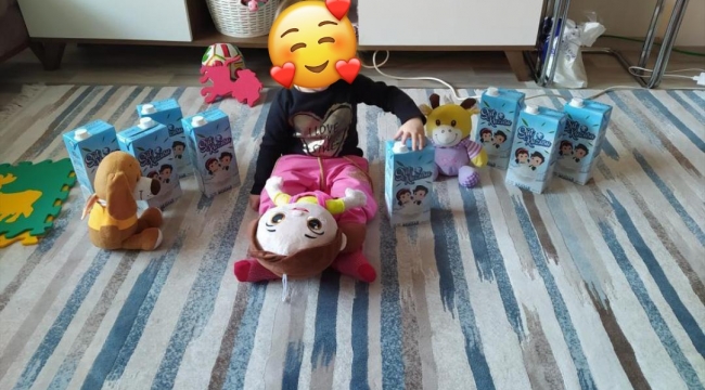 Belediyenin ücretsiz sütleri çocuklara ulaştı