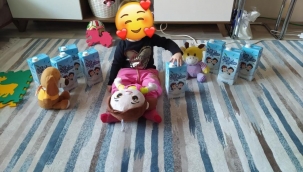 Belediyenin ücretsiz sütleri çocuklara ulaştı