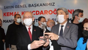 Kılıçdaroğlu'na madenci heykeli