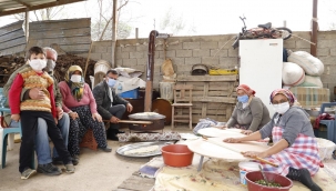 Öküzcüoğlu gözleme pişirdi