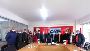 Salihli İlçe Emniyet Müdürü M.Mesut Doğan CHP'yi ziyaret etti.