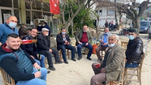 Sarıgöl'de CHP'liler vatandaşla buluştu