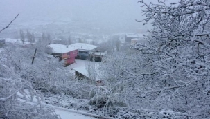 Turgutlu'da kar yağışı 