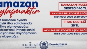 Akhisar belediyesinden yardım severlere çağrı