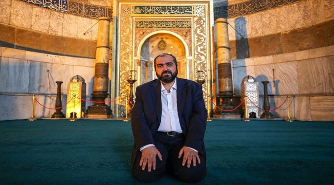 Ayasofya imamı gitti