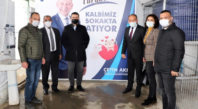 Başkan Akın yenilenen geçici hayvan bakım evi'ni inceledi