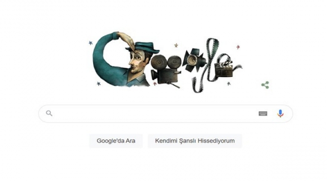Google'dan Sadri Alışık için doodle